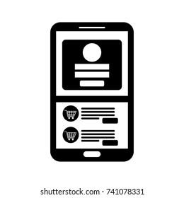 sign in page on smartphone screen account shopping online concept