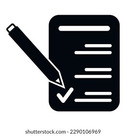 Sign paper icon simple vector. Vote democracy. Voter justice