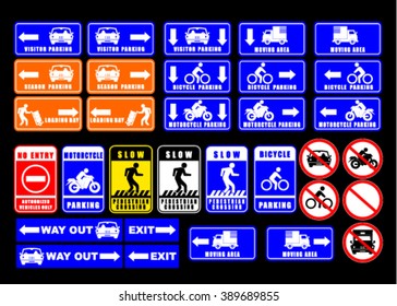 sign, parking