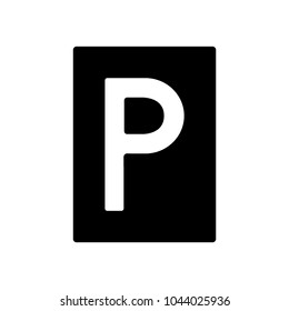 sign  parkir icon vector template