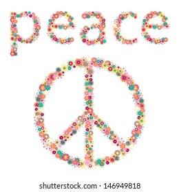 Sign of peace and pacifism. Symbol of the hippie culture.