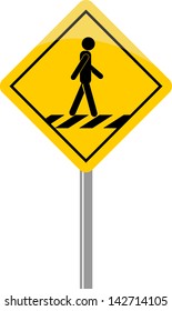 sign pedestrian crossing