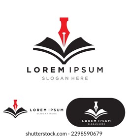 Sign  pen Logo template Vector illustration