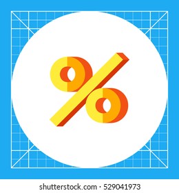Sign percent icon