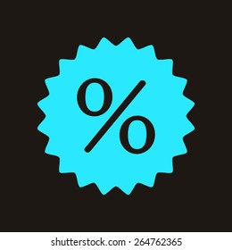 Sign, percent symbol discount icon