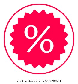 Sign, percent symbol discount icon
