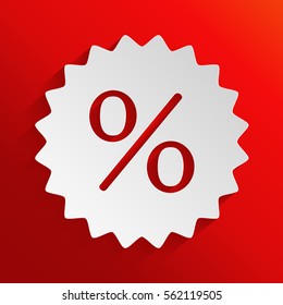 Sign, percent symbol discount icon