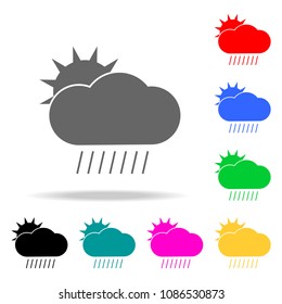 sign periodic rain icons. Elements of human web colored icons. Premium quality graphic design icon. Simple icon for websites, web design, mobile app, info graphics on white background