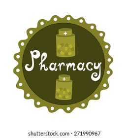 Sign Pharmacy vector illustration 