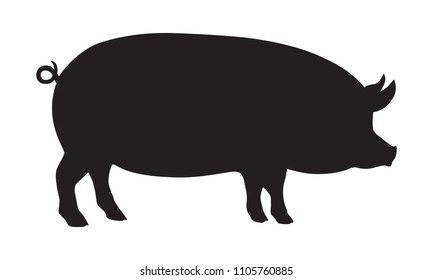 Download Pig Silhouette Images, Stock Photos & Vectors | Shutterstock