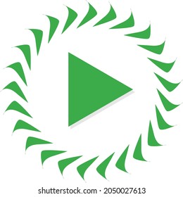 vector de icono de reproducción de signo con flecha 