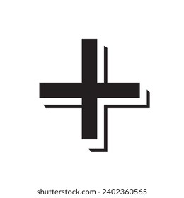 sign Plus Symbol Vector Art, Icon, and Graphics. positive symbol vector illustration