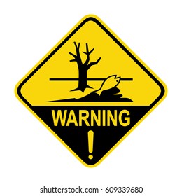 Sign of poisonous - harmful chemicals keep out hazardous to aquatic environment ,vector, illustration