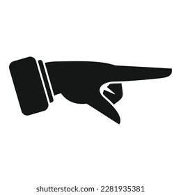 Sign pose icon simple vector. Human thumb. Pinch signal