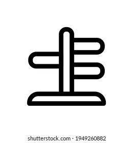 icono de la entrada de signo, icono Señales de dirección. Elemento sencillo de la colección de navegación. símbolo de dirección de esquema para plantillas, infografías y más.
