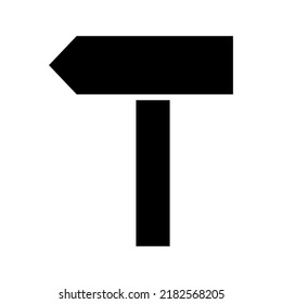 sign post icon or logo isolated sign symbol vector illustration - high quality black style vector icons
