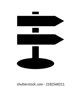 sign post icon or logo isolated sign symbol vector illustration - high quality black style vector icons
