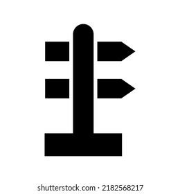 sign post icon or logo isolated sign symbol vector illustration - high quality black style vector icons
