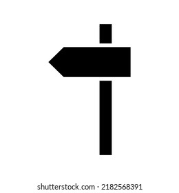 sign post icon or logo isolated sign symbol vector illustration - high quality black style vector icons
