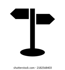 Zeichenpostsymbol oder Logo einzeln auf Zeichen, Vektorgrafik - hochwertige Vektorsymbole mit schwarzem Hintergrund
