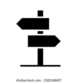 sign post icon or logo isolated sign symbol vector illustration - high quality black style vector icons
