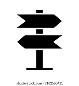 sign post icon or logo isolated sign symbol vector illustration - high quality black style vector icons

