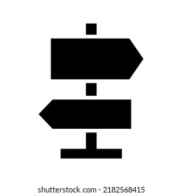 sign post icon or logo isolated sign symbol vector illustration - high quality black style vector icons

