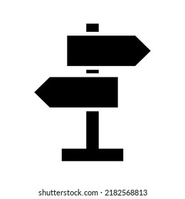 sign post icon or logo isolated sign symbol vector illustration - high quality black style vector icons

