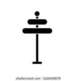 Sign post icon,vector illustration. Flat design style. vector sign post icon illustration isolated on White background, sign post icon Eps10. sign post icons graphic design vector symbols.