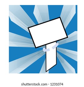 sign post vector with grqphic netting behind  for great effect