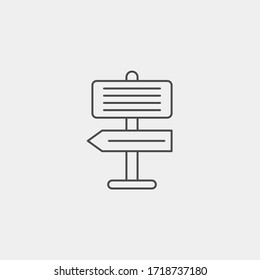 Sign post vector icon sign symbol