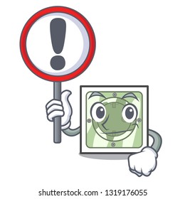 With sign power socket in the character shape