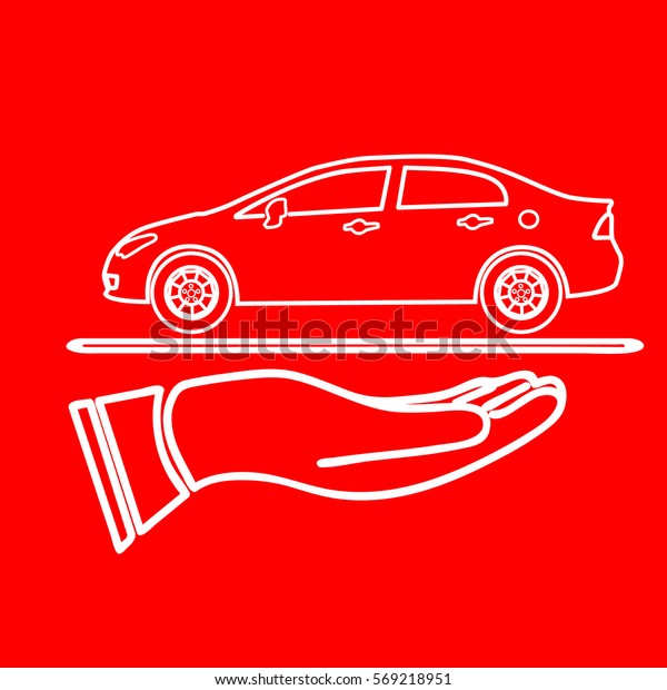 sign presented -\
car sales. Car Rental\
Symbol
