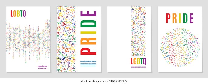 Sign pride lgbt symbol rainbow illustration background. symbol