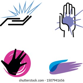 Sign for professionals. Set of laconic vector symbols
