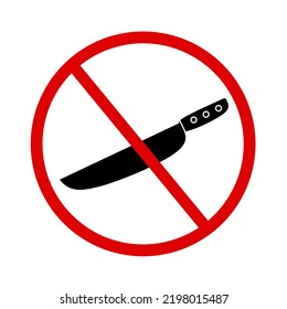 sign prohibited from carrying dangerous sharp objects