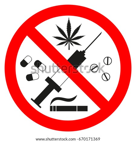 Sign prohibited drugs