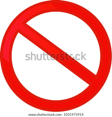 sign is prohibited from entering, sign vector
