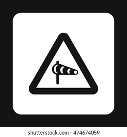 Sign is prohibited noise icon in simple style isolated on white background. Rules of the road symbol