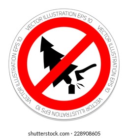 sign prohibiting chop trees