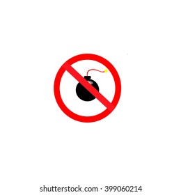 a sign prohibiting explosives