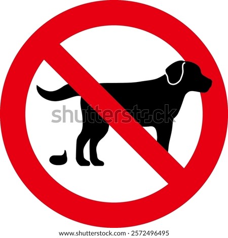 The sign prohibiting pet droppings