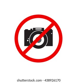 Sign prohibiting use of camera. No camera sign