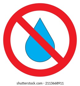 Signo que prohíbe el uso de líquido