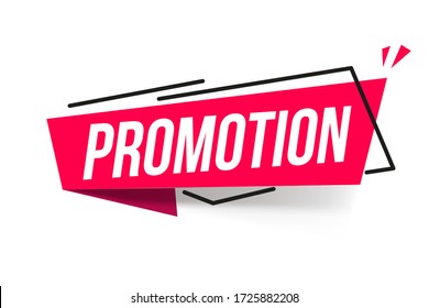 sign Promotion. banner on white background Promotion
