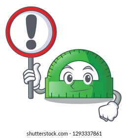 With sign protactor in on the character shape