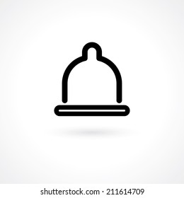 sign of protection. condom icon. vector eps10