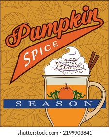 A sign for pumpkin spice season