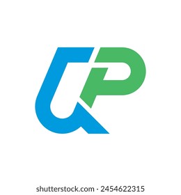 signo de qp letra logo Vector icono ilustración diseño 