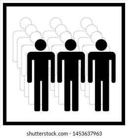 
sign of the queue, hold on three